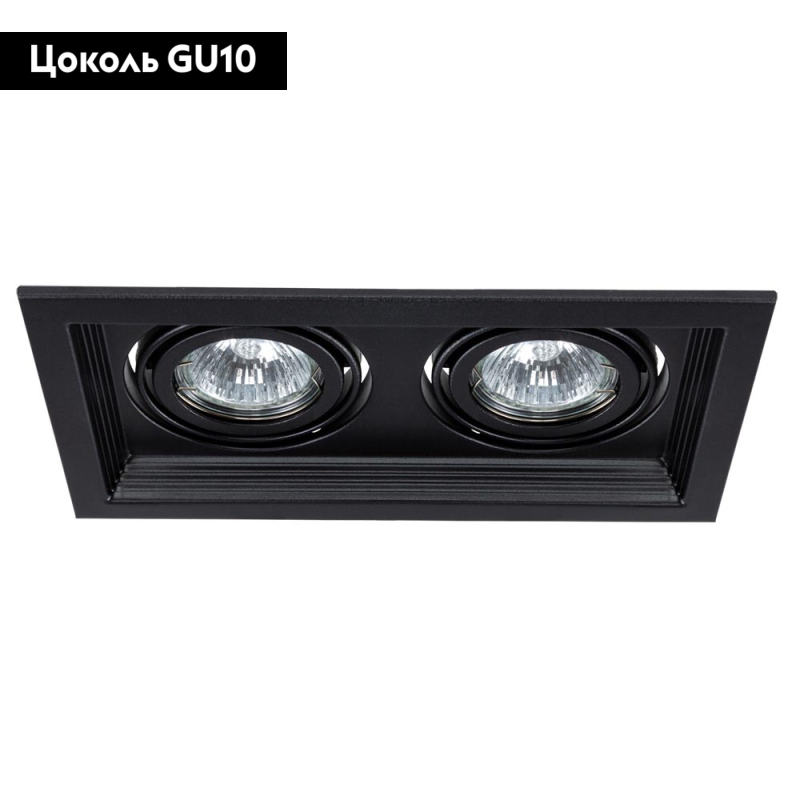 Встраиваемый светильник Arte Lamp Canis A6661PL-2BK УЦ в Санкт-Петербурге