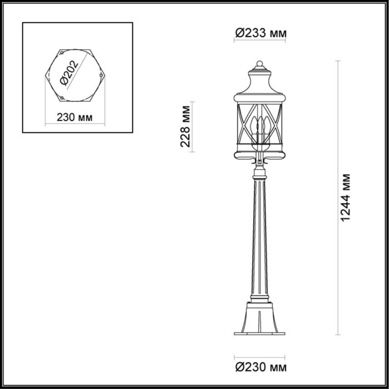 Уличный светильник Odeon Light Sation 4045/3F в Санкт-Петербурге