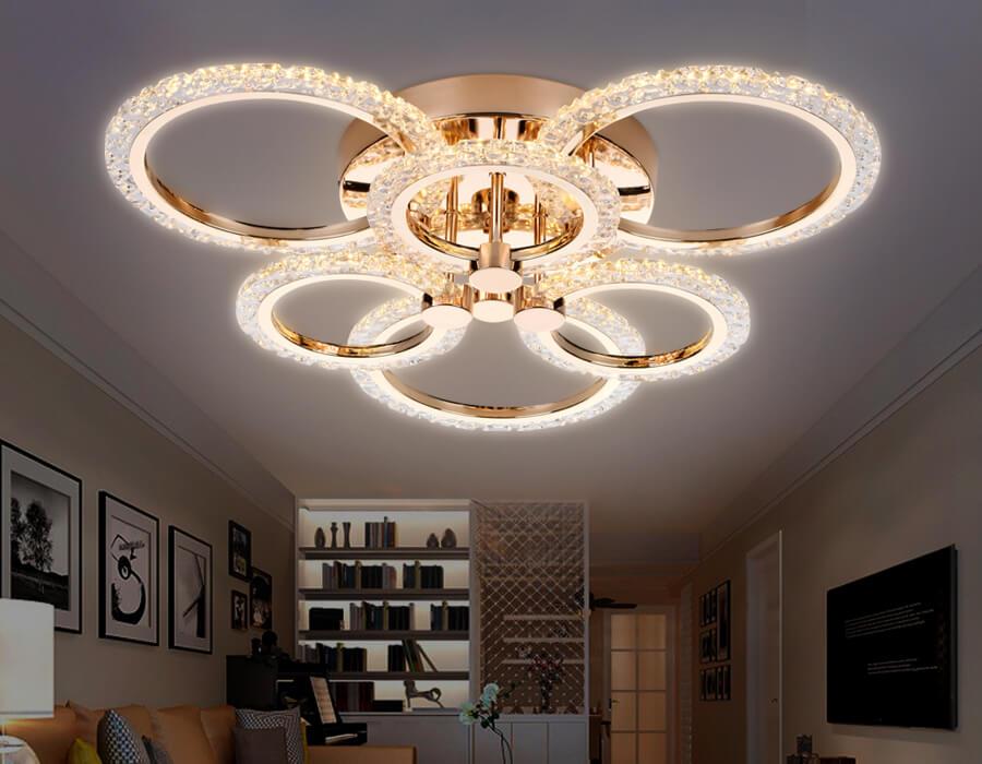 Потолочная светодиодная люстра Ambrella Light Acrylica Original FA418 в Санкт-Петербурге