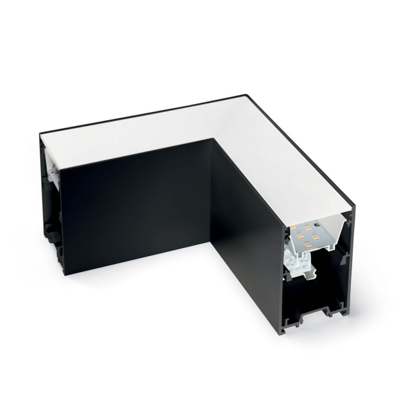 Подвесной светодиодный светильник Ideal Lux Fluo Corner 4000K Black 191461 в Санкт-Петербурге