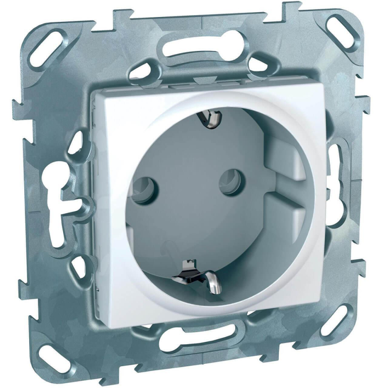 Розетка Schneider Electric Unica с/з со шторками 16A 250V MGU5.037.18ZD в Санкт-Петербурге
