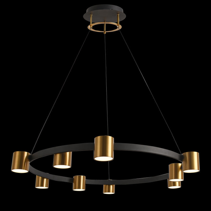 Подвесная люстра Natali Kovaltseva LED LAMPS 81129/7C BRASS BLACK в Санкт-Петербурге