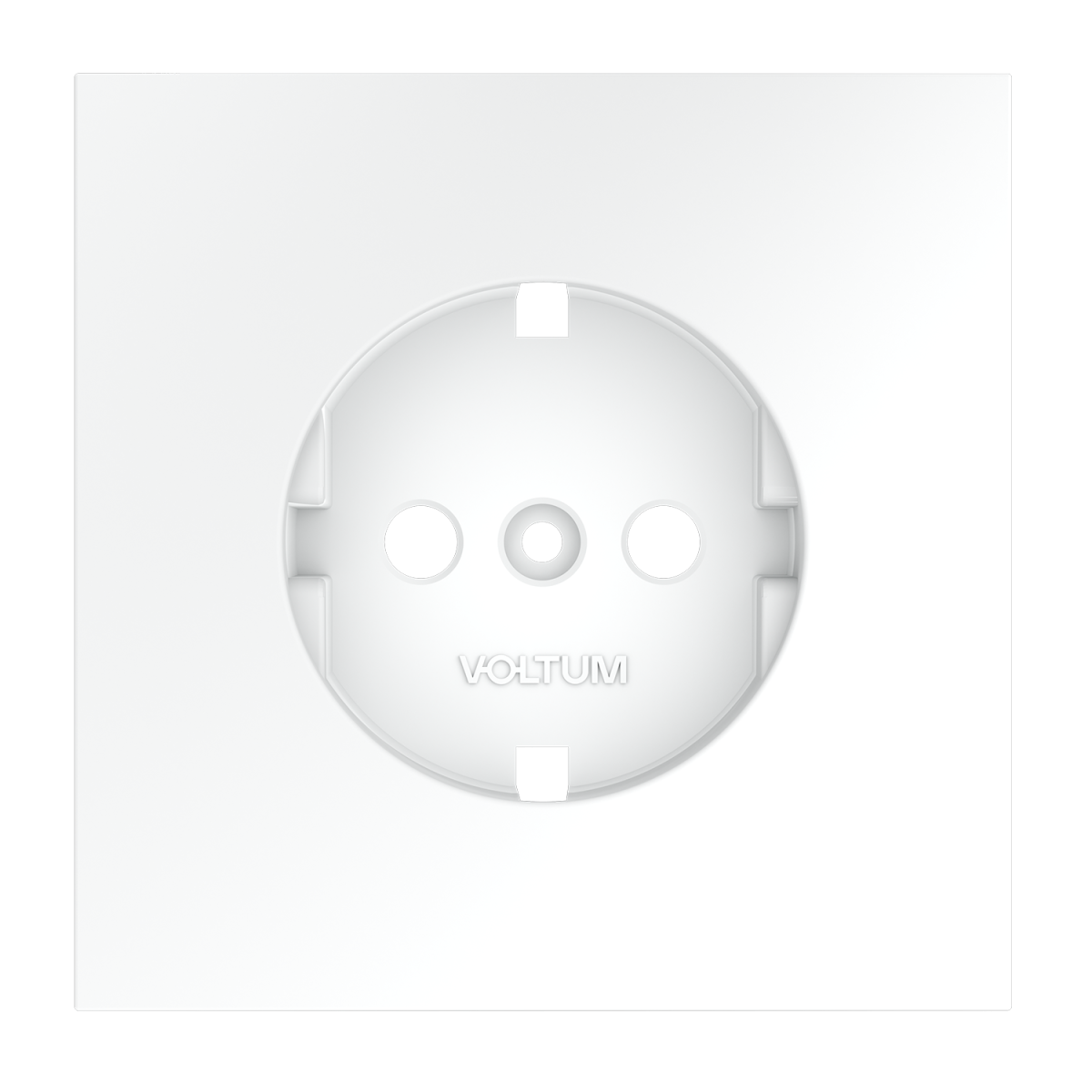 Накладка для розетки с заземлением Voltum S70 (белый матовый) VLS000602 в #REGION_NAME_DECLINE_PP#