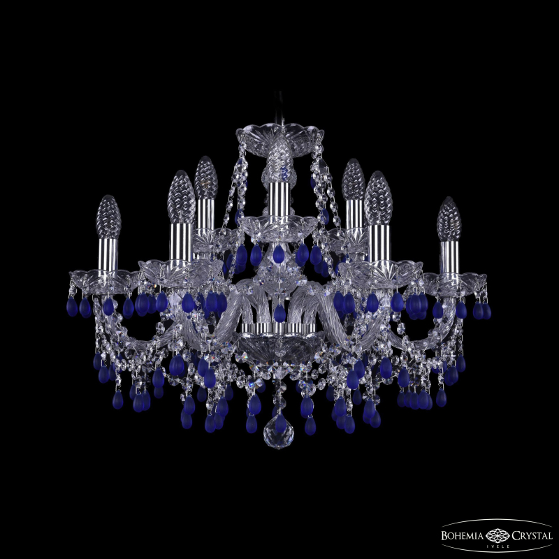 Подвесная люстра Bohemia Ivele Crystal 1410/6+3/195 Ni V3001 в Санкт-Петербурге