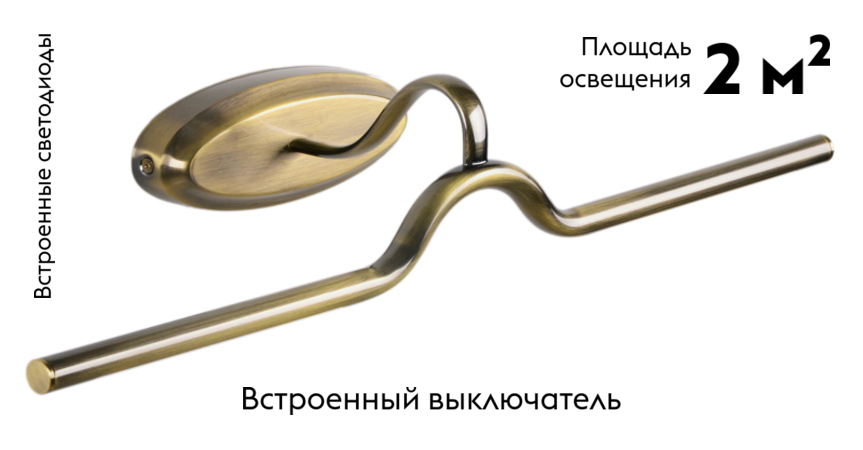 Подсветка для картин Arte Lamp Harry A7031AP-1AB в #REGION_NAME_DECLINE_PP#