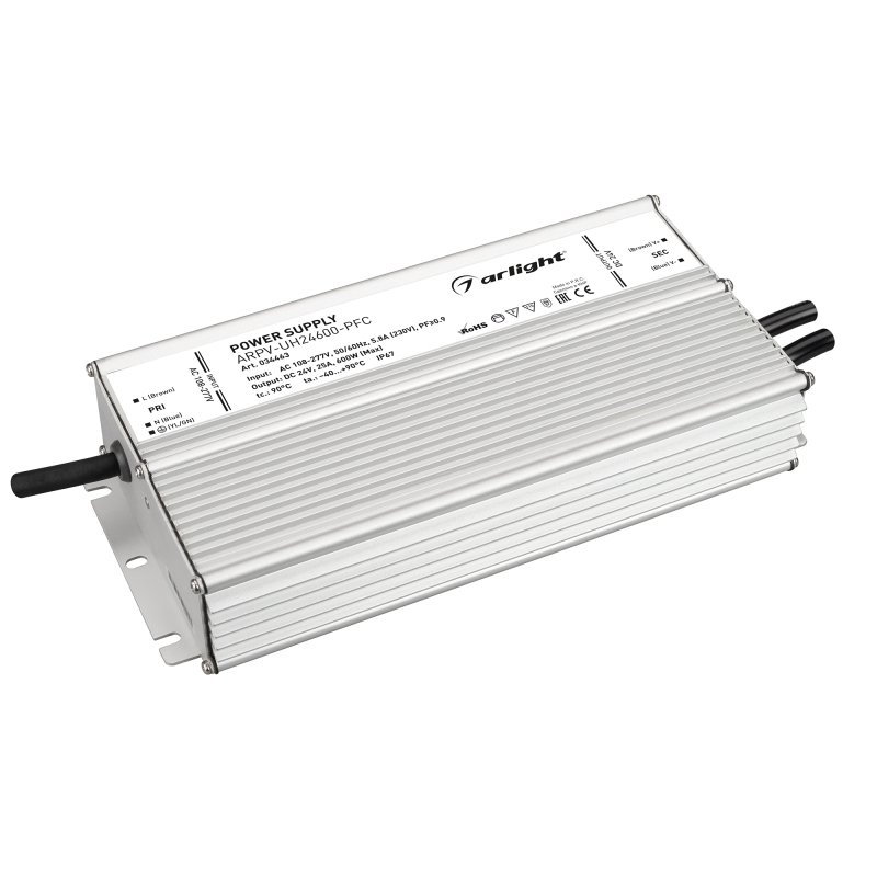 Блок питания Arlight ARPV-UH24600-PFC (24V, 25A, 600W) 034463 в #REGION_NAME_DECLINE_PP#