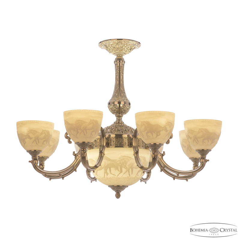 Подвесная люстра Bohemia Ivele Crystal Verona 72109P/8/210 Ni P1 U Horse в Санкт-Петербурге