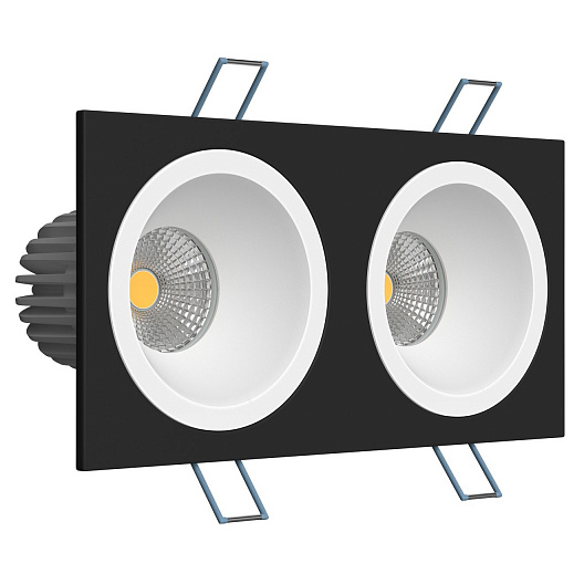Встраиваемый светодиодный светильник Ledron LH07H-R SQ2 Black-White 3000K TRIAC 00000017741 в Санкт-Петербурге