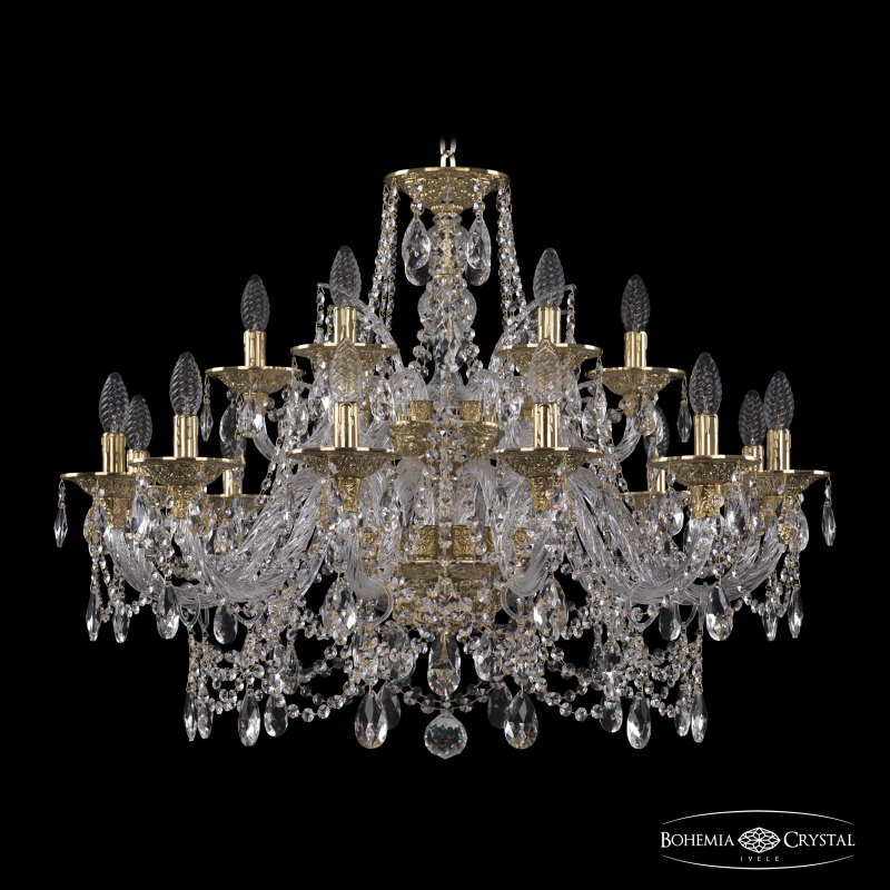 Подвесная люстра Bohemia Ivele Crystal 16111/12+6/300/2d G в Санкт-Петербурге