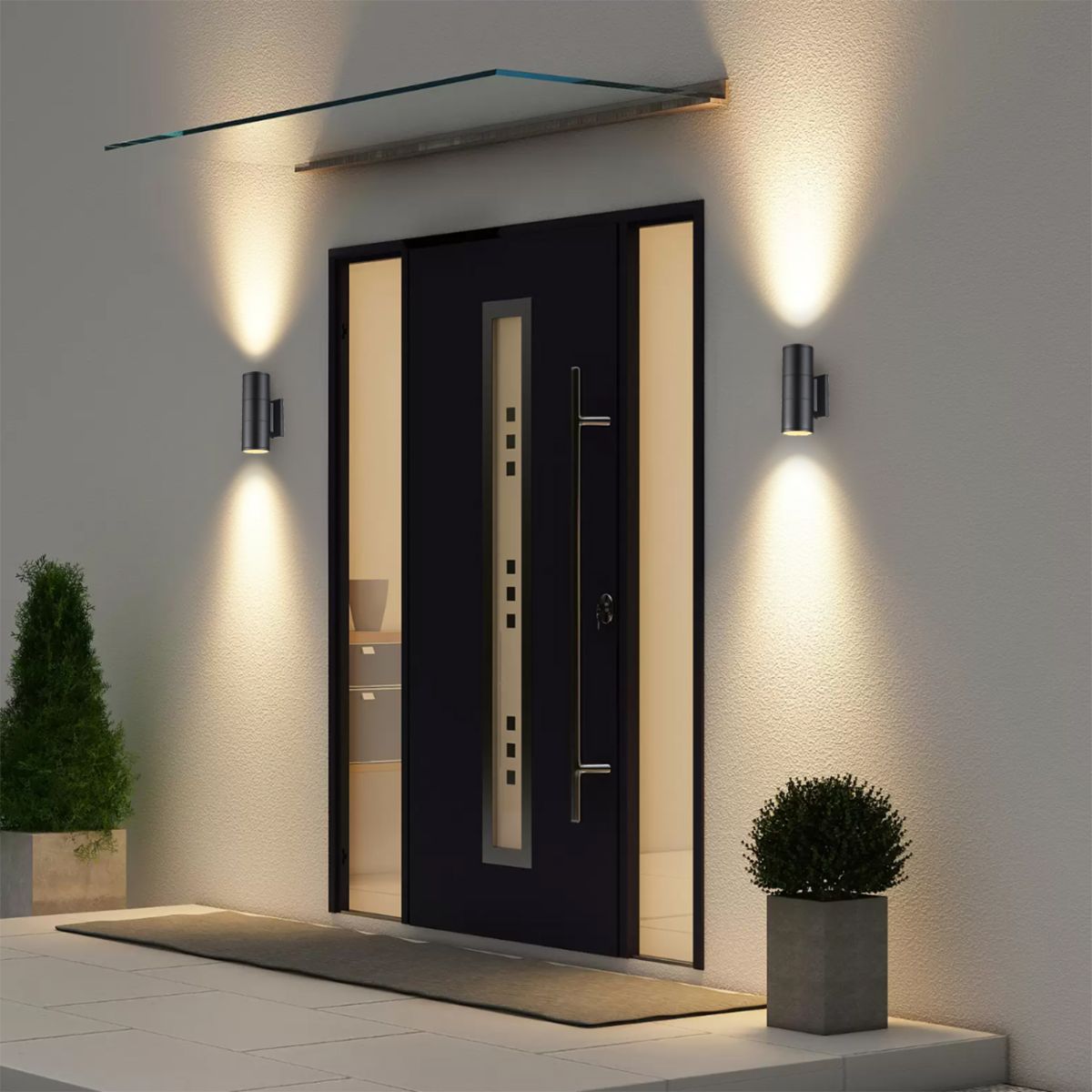 Уличный настенный светильник Escada Biotit 30015W/02 Black в Санкт-Петербурге