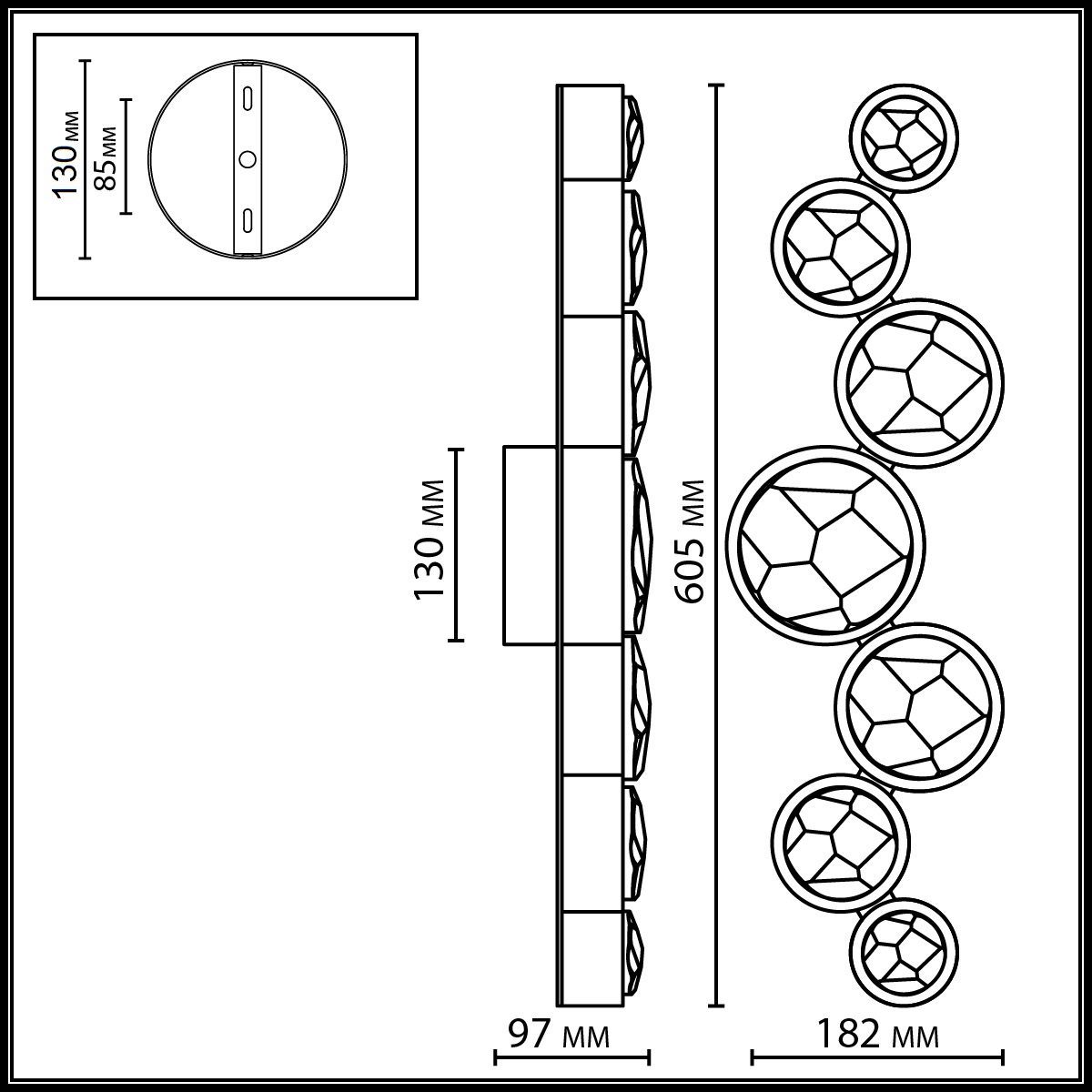 Настенный светильник Odeon Light L-Vision Spilla 7174/15WLA в Санкт-Петербурге