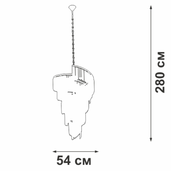 Подвесная люстра Vitaluce V58380-8/16 в Санкт-Петербурге