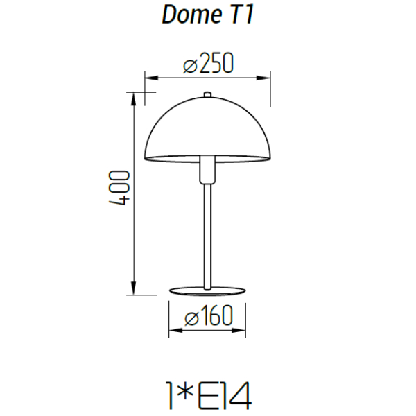 Настольная лампа TopDecor Dome T1 12 в Санкт-Петербурге