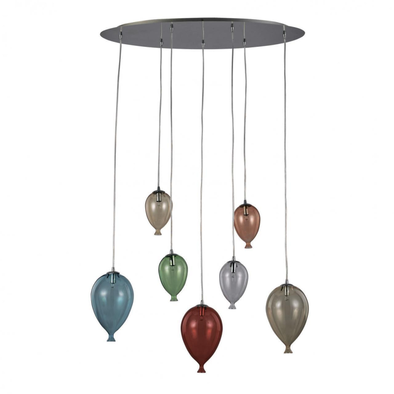 Подвесная люстра Ideal Lux Clown SP7 Color 100937 в Санкт-Петербурге
