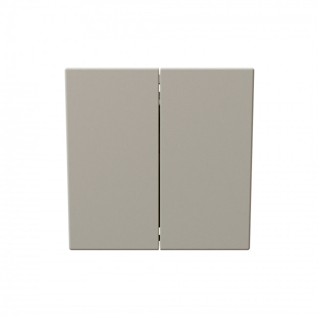 Выключатель двухклавишный 10A 250V с накладкой, цвет Сахара Jasmart FD3023SH в #REGION_NAME_DECLINE_PP#