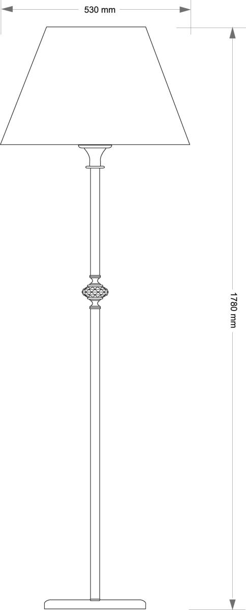 Торшер Kutek San Marino Lampshade SAN-LS-1(P/A)CR в #REGION_NAME_DECLINE_PP#