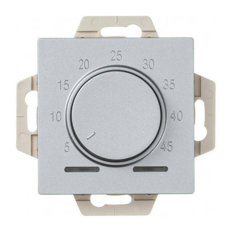 Термостат электрон. теплого пола с датчиком, 10A, механизм Systeme Electric AtlasDesign Алюминий ATN000335 в #REGION_NAME_DECLINE_PP#