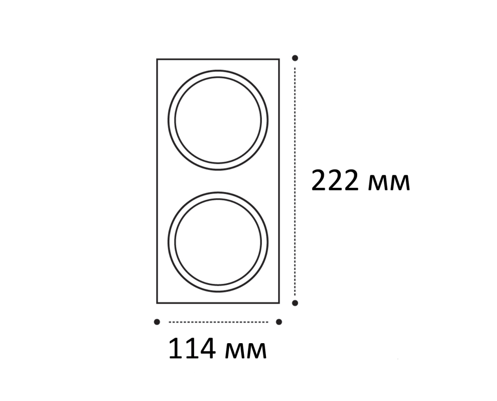 Двойная рамка Italline IT08-8034 black в Санкт-Петербурге