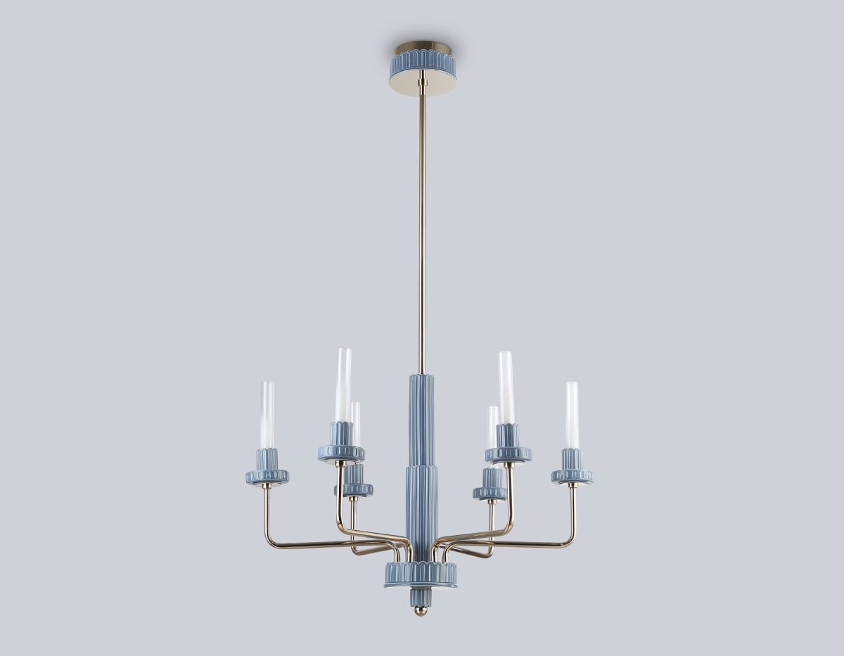 Люстра на штанге Ambrella Light High Light Ceramo Modern LH53124 в #REGION_NAME_DECLINE_PP#