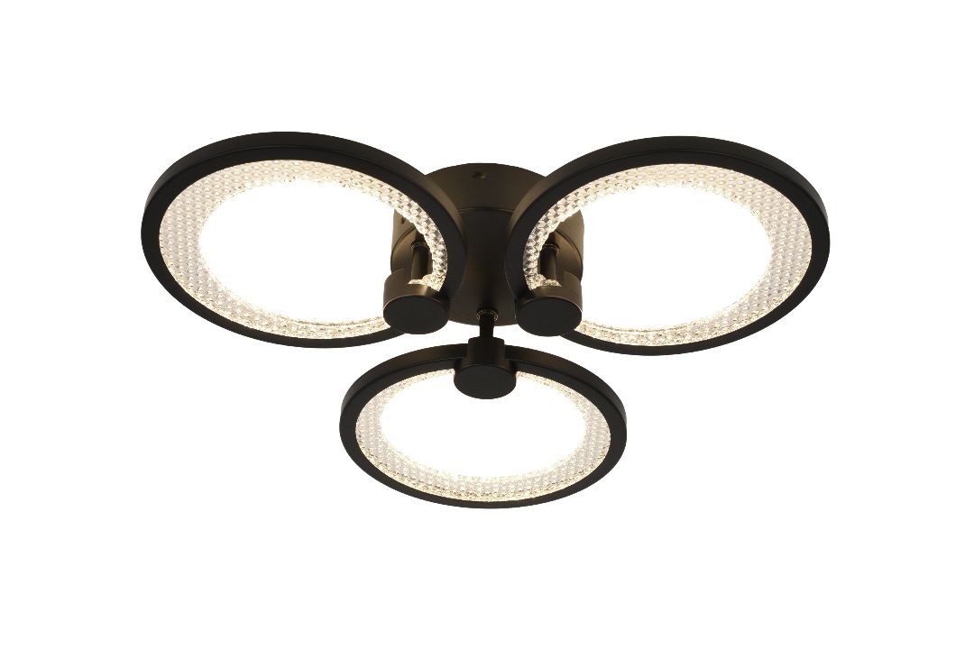 Потолочный светильник Эра Модерн Odry CLL-1-46W 3K-6,5K RC BK в Санкт-Петербурге