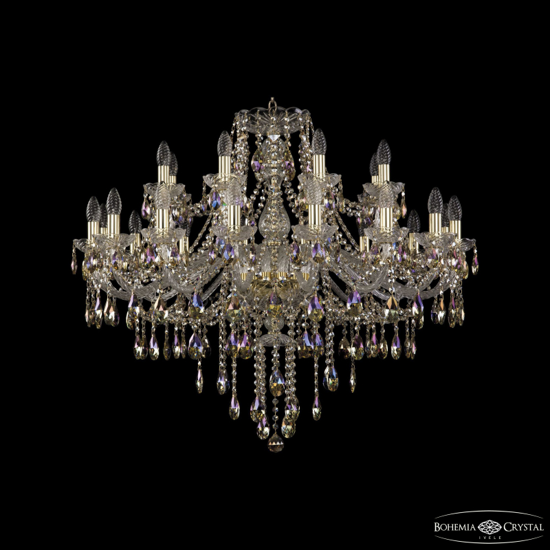 Подвесная люстра Bohemia Ivele Crystal 1415/16+8/360 G R801 в Санкт-Петербурге