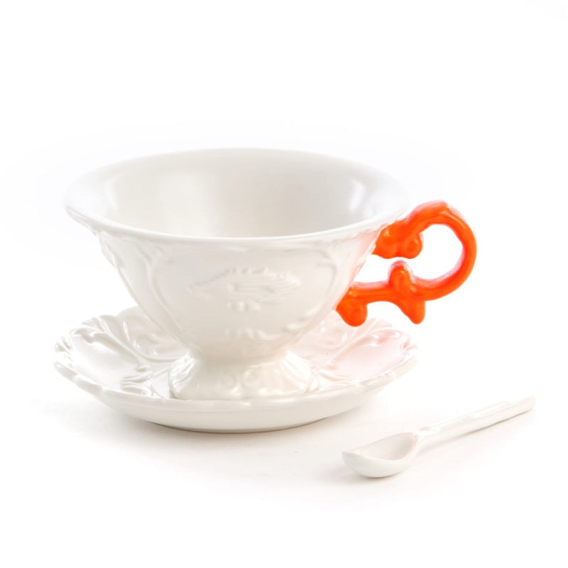 Блюдце с чашкой I-Tea Orange Seletti I-Wares 09858 ARA в Санкт-Петербурге