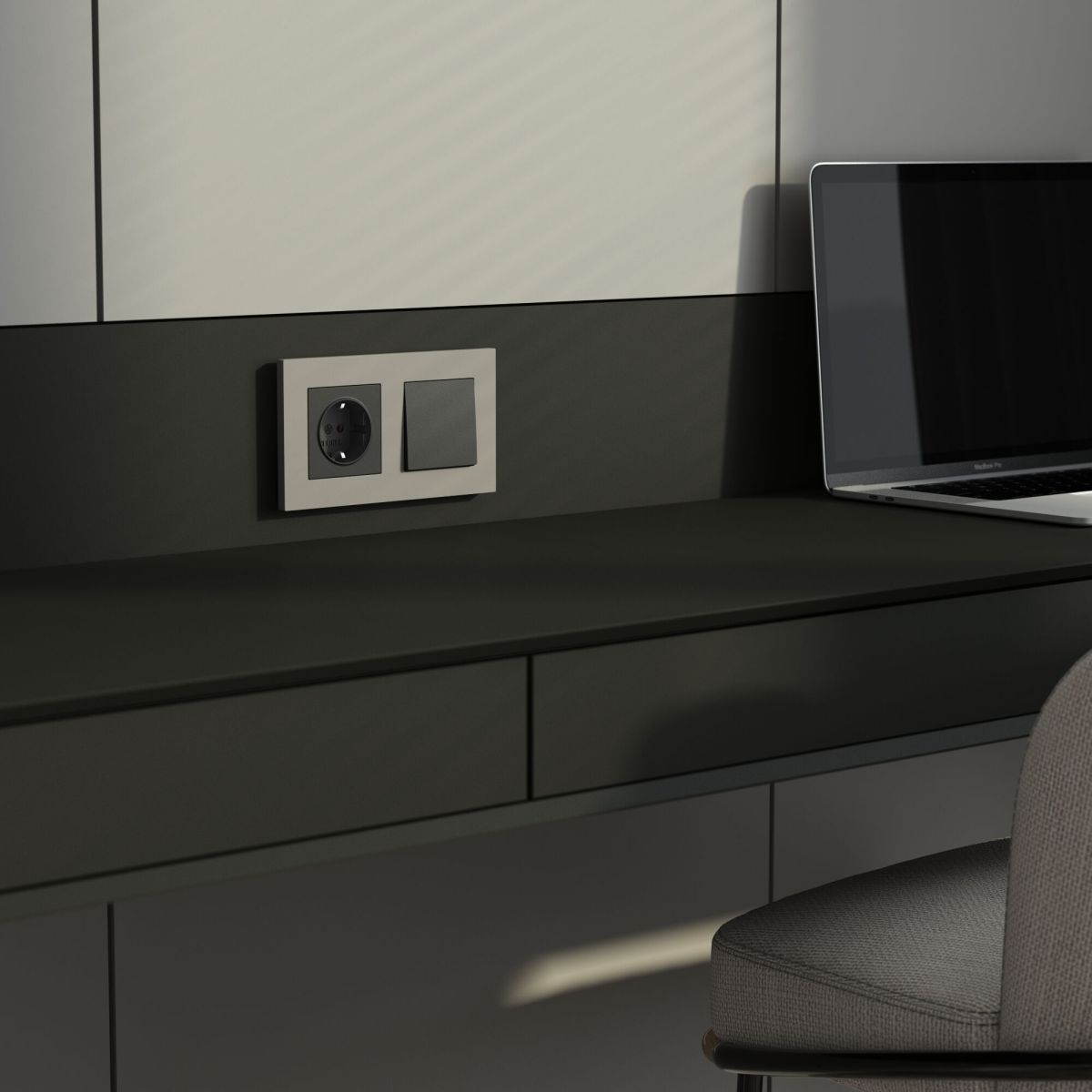 Рамка на 2 поста Werkel Slab (дымчатый софт) W0022917 4690389218415 в #REGION_NAME_DECLINE_PP#