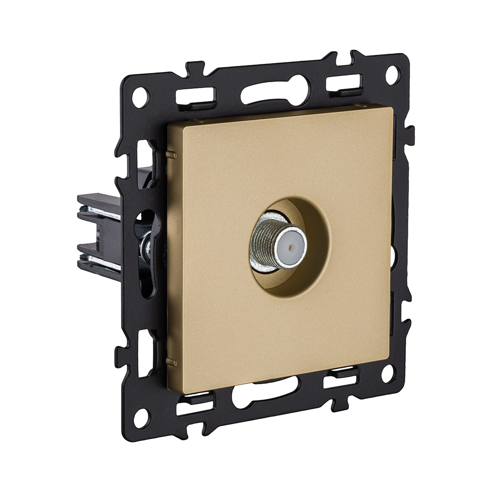 Розетка TV, золотой Kollinger Asthetik AS-020GD в #REGION_NAME_DECLINE_PP#