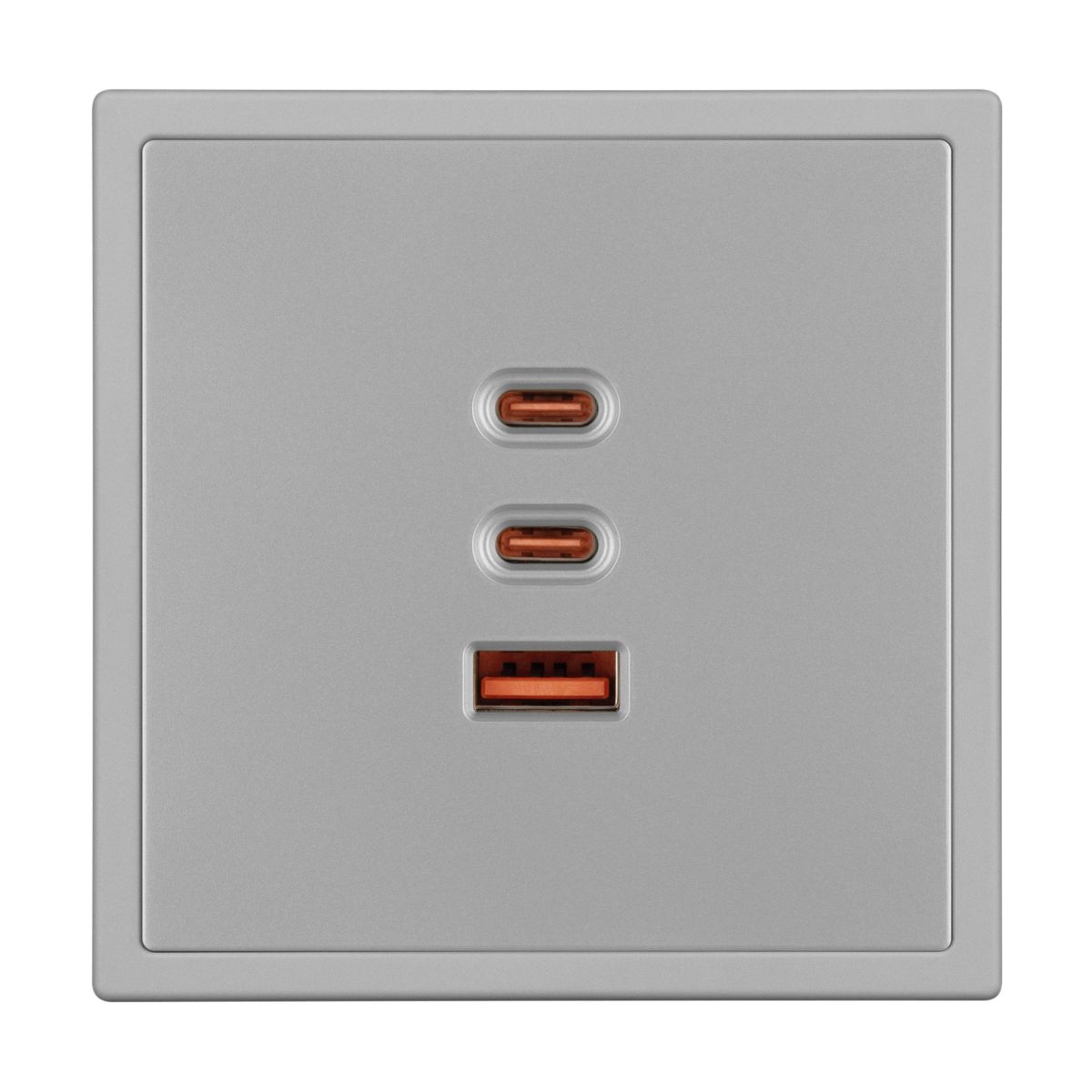 USB Розетка тип А+С+С софт-тач никель Arlight SCT-MUACC-SFPL-FC-IS (65W, QC3) 061838(1) в Санкт-Петербурге