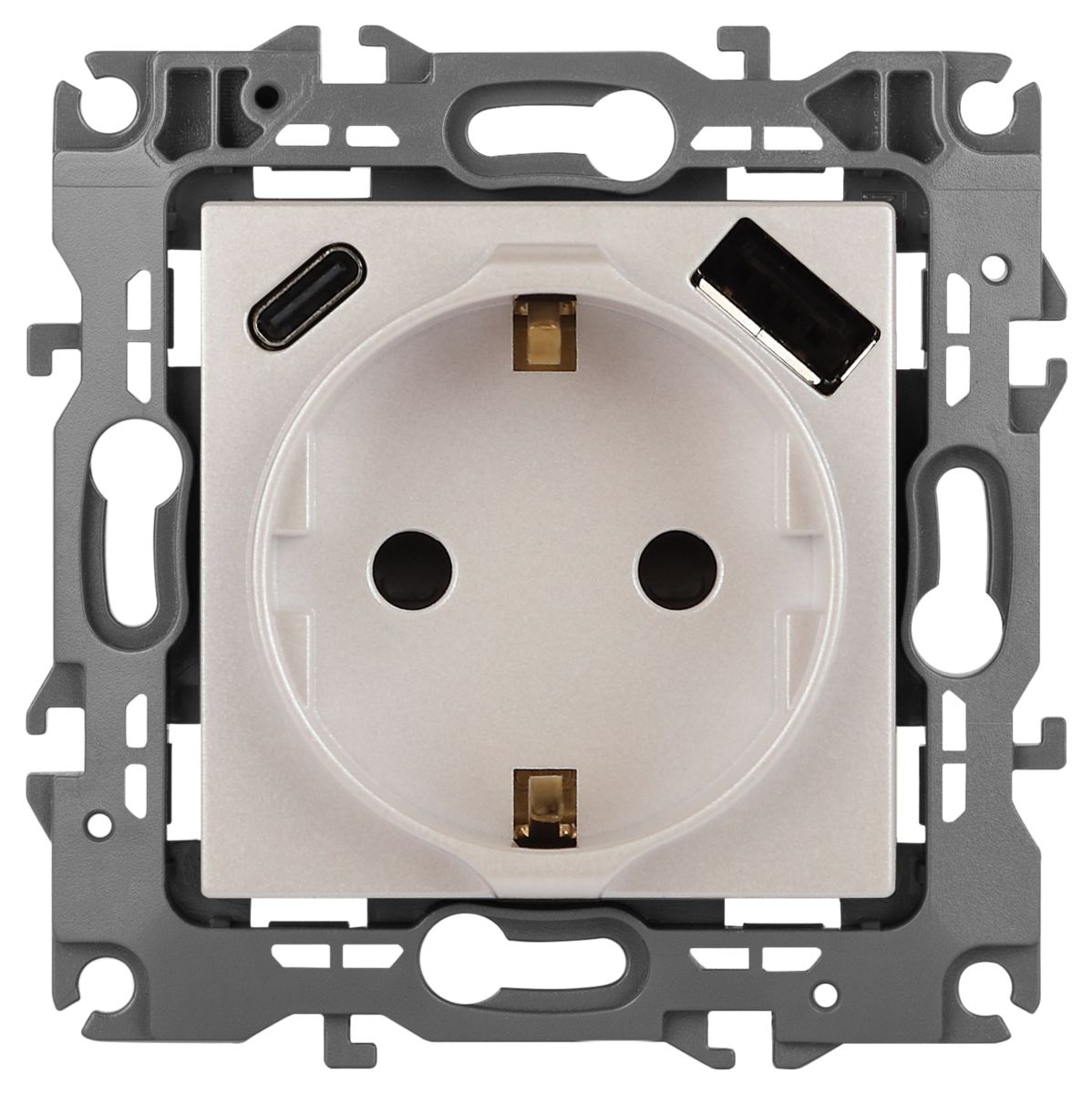 Розетка со шторками с USB type-A+C Эра 12-4108-15 Б0067767 в Санкт-Петербурге