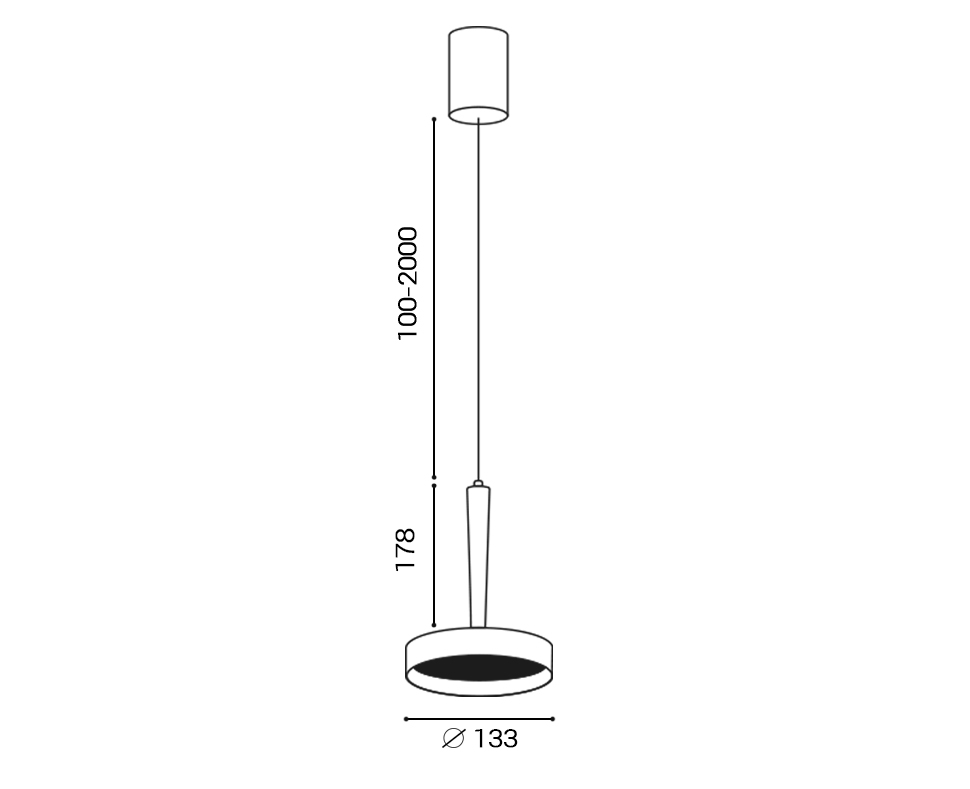 Подвесной светильник (без основания) Italline IT02-025 dark silver 3000K в Санкт-Петербурге