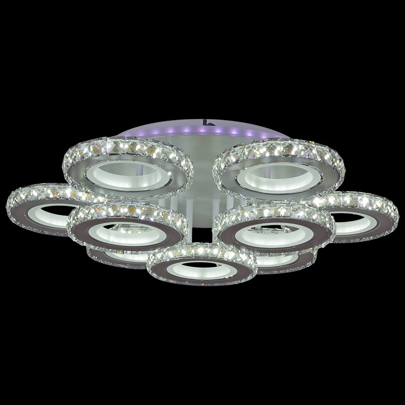 Потолочная люстра Reluce 03900-0.3-6+3A WH+CR (RGB) в Санкт-Петербурге
