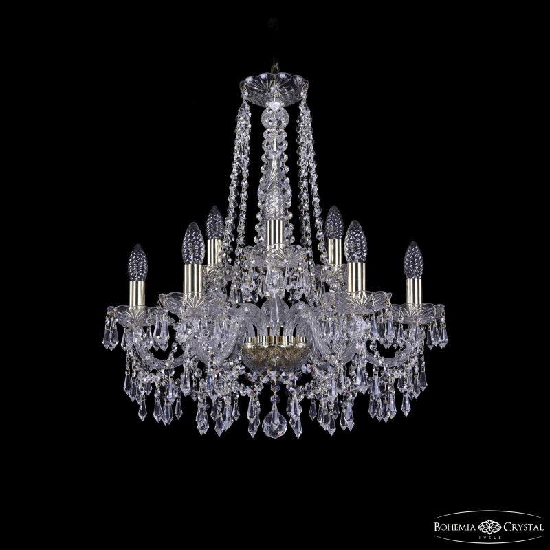 Подвесная люстра Bohemia Ivele Crystal 1403/6+3/195/h-60 G в Санкт-Петербурге