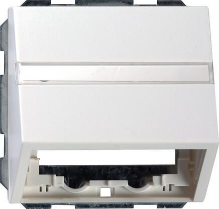 Лицевая панель Gira System 55 розетки информационной чисто-белый глянцевый 087003 в Санкт-Петербурге