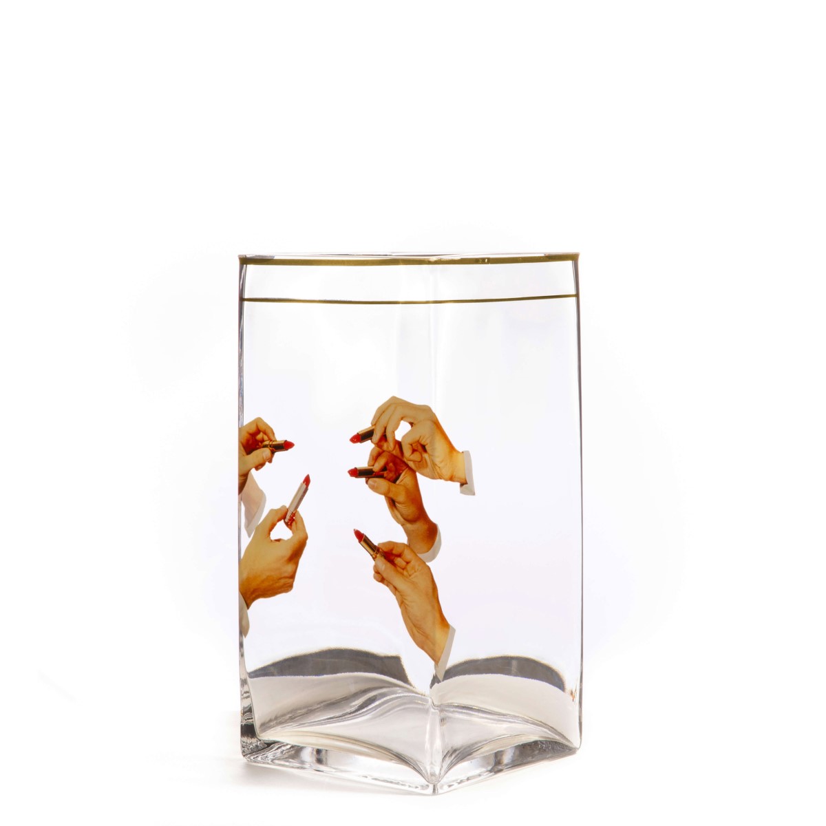 Ваза Lipsticks Big Seletti Toiletpaper Glass Vase 14153 в #REGION_NAME_DECLINE_PP#