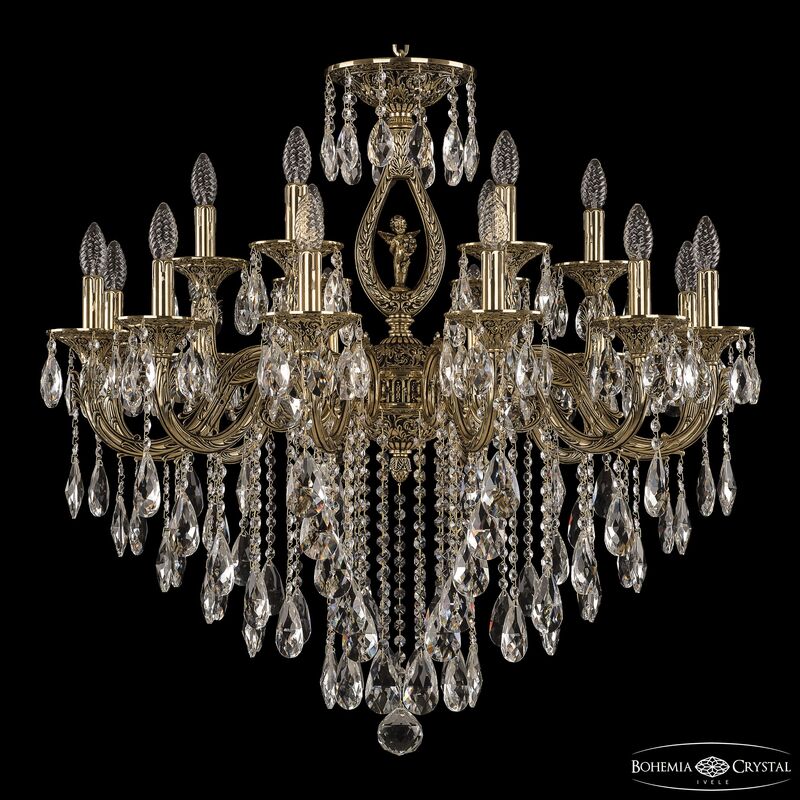 Подвесная люстра Bohemia Ivele Crystal Florence 71401/12+6/300 B GB FA10M в Санкт-Петербурге