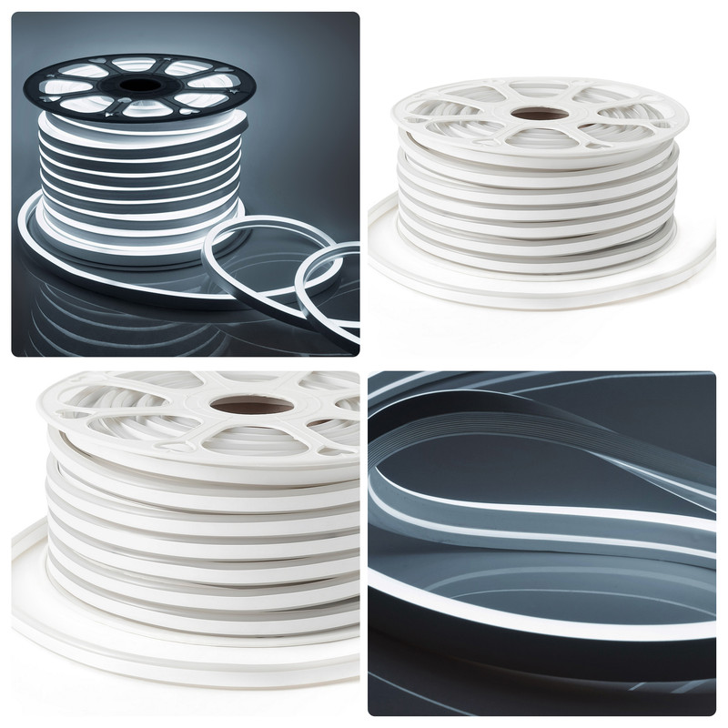 Светодиодный неон Apeyron Стандарт 220В 2835 8Вт/м холодный белый 50м IP65 10-71 в #REGION_NAME_DECLINE_PP#