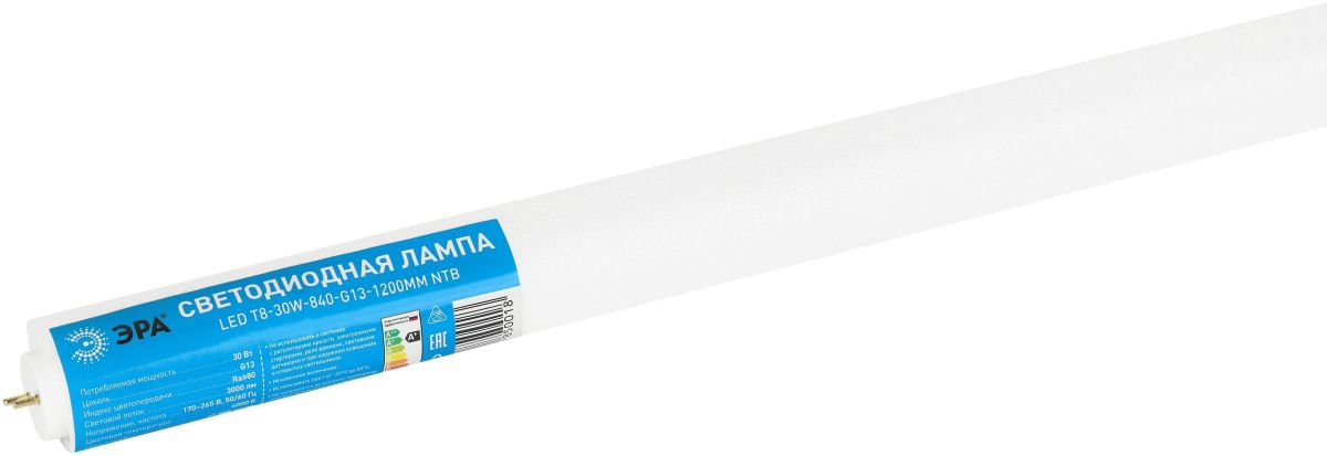 Лампа светодиодная Эра RED LINE LED T8-30W-840-G13-1200mm NTB 30Вт Б0071250 в Санкт-Петербурге