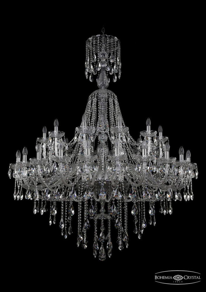 Подвесная люстра Bohemia Ivele 1415/24+12/530/XL-186/Ni в Санкт-Петербурге