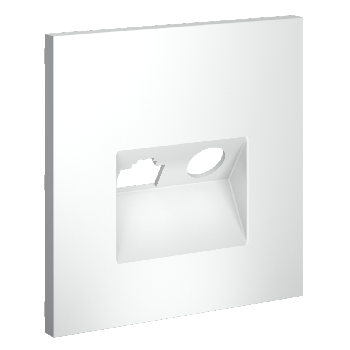 Накладка для розетки TV+RJ45 кат. 6 Voltum S70 (белый матовый) VLS002702 в Санкт-Петербурге