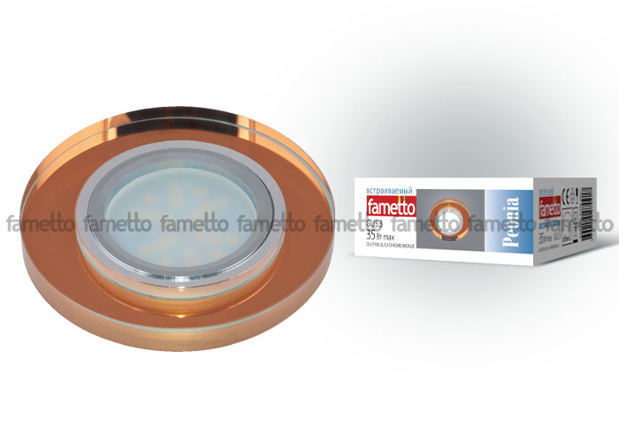 Встраиваемый светильник Fametto Peonia DLS-P106 GU5.3 CHROME/BRONZE в Санкт-Петербурге