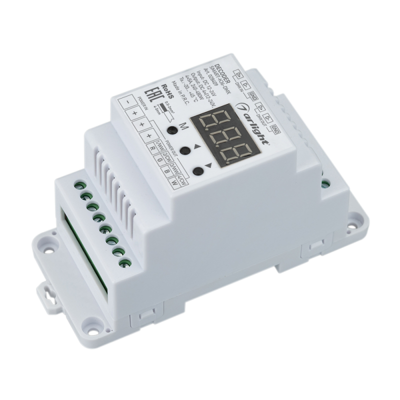 Декодер Arlight Smart-K36-DMX (12-24V, 4x5A, Din) 028409 в Санкт-Петербурге