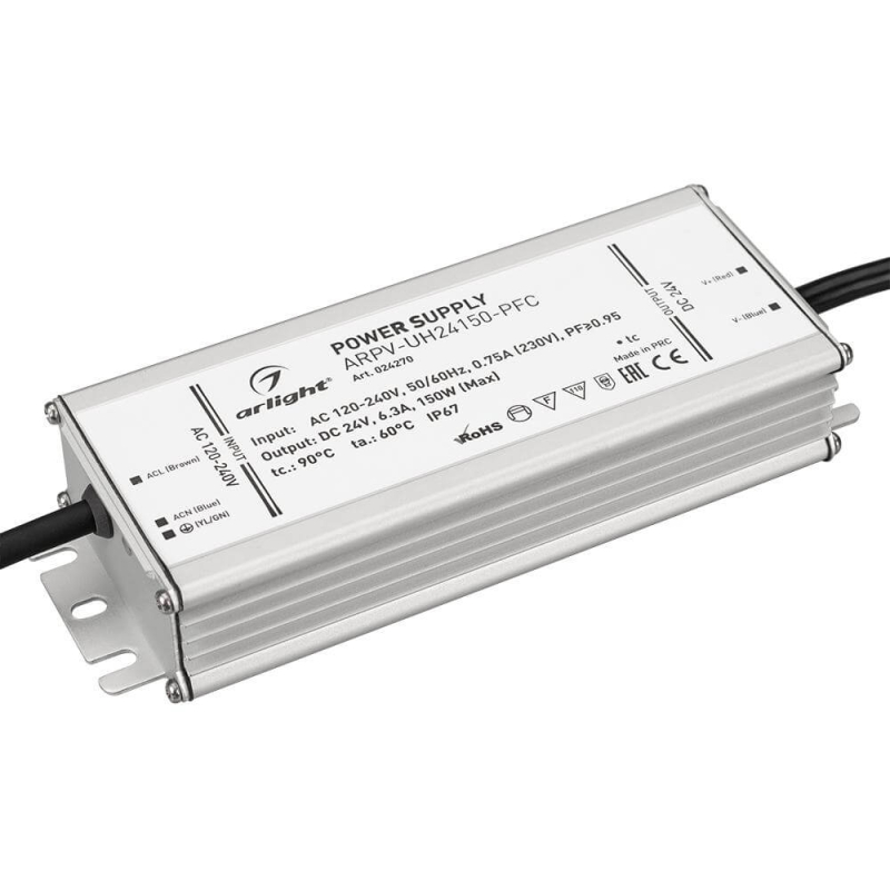 Блок питания Arlight ARPV-UH24150-PFC (24V, 6.3A, 150W) 024270 в Санкт-Петербурге