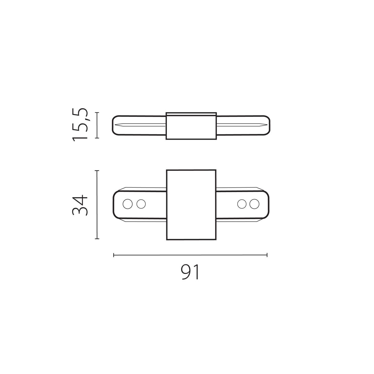 Питание трековое однофазное к 50202X-P, 50203X-P Barra Lightstar 502187-P в Санкт-Петербурге
