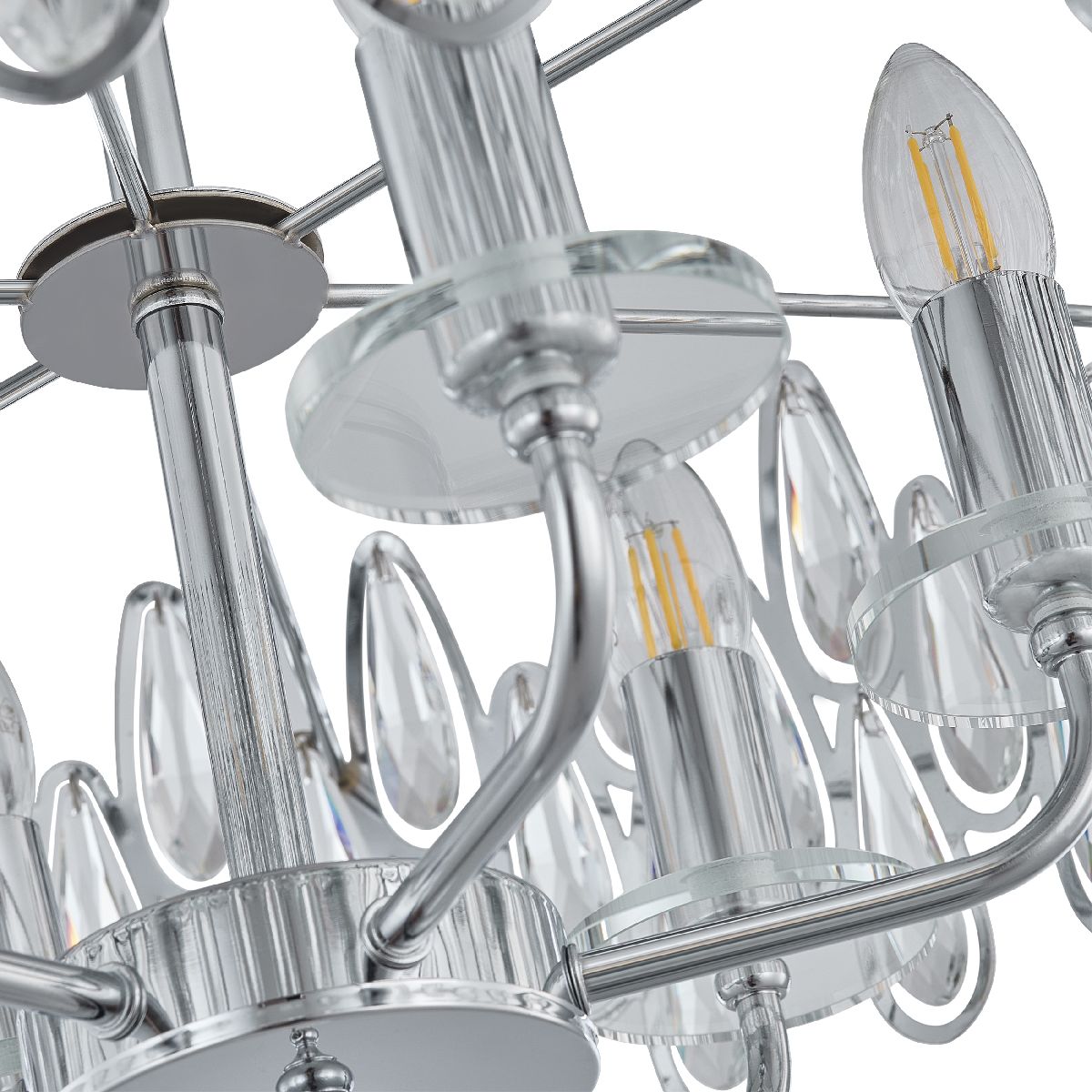 Потолочная люстра Arte Milano Sorrento 372009/8/80/580 CR в Санкт-Петербурге