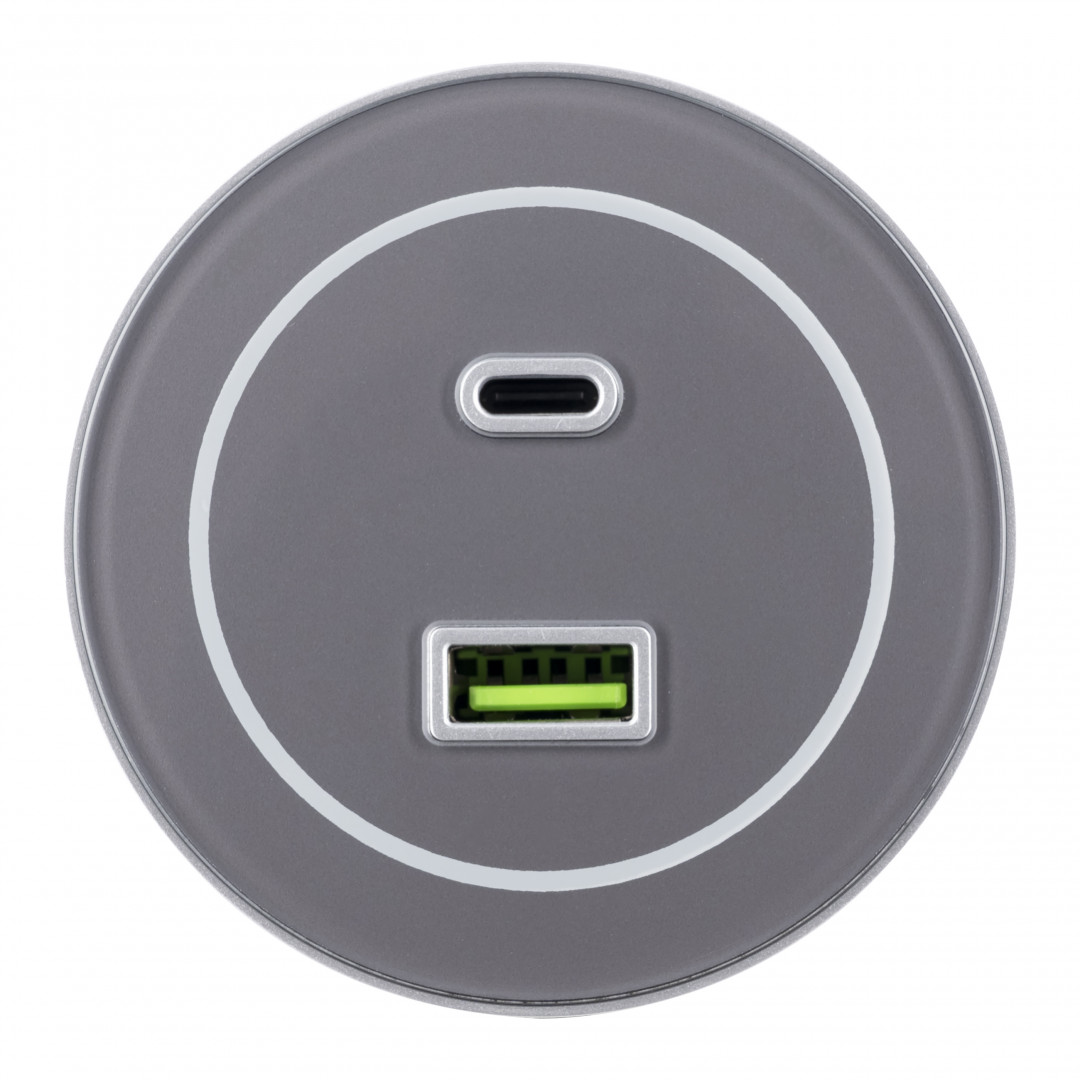 Трековая розетка Arte Milano Am-track-sockets-39 399732TS/USB-Type-C Grey в Санкт-Петербурге