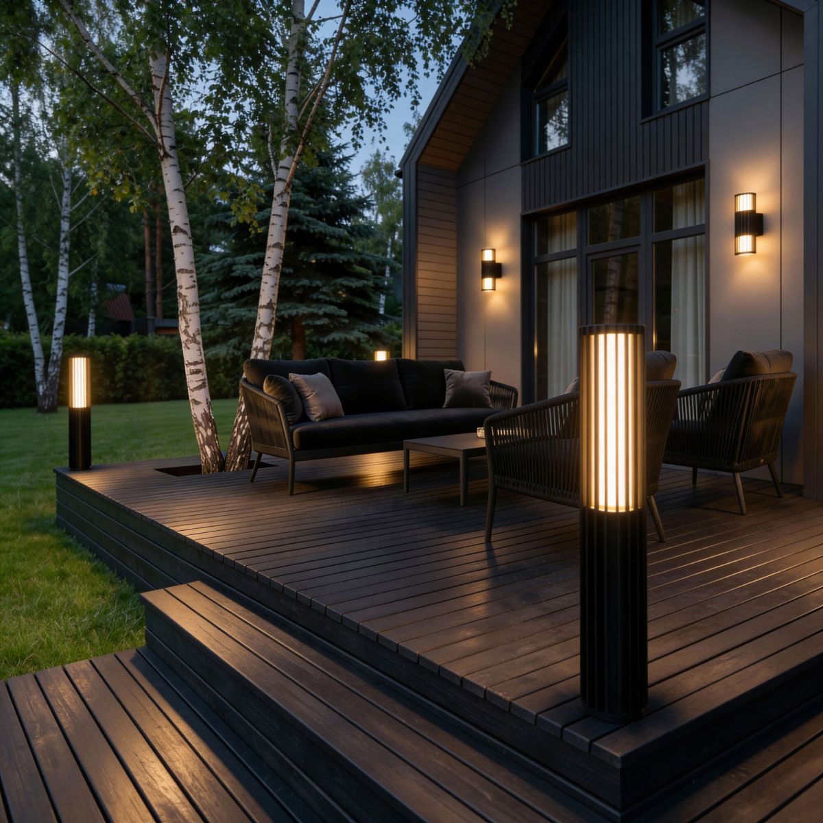 Уличный настенный светильник Elektrostandard Entero 35189/W черный 4690389219344 a072082 в Санкт-Петербурге