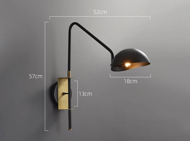 Бра DeLight Collection Wall lamp MT9049-1WB black/bronze в #REGION_NAME_DECLINE_PP#