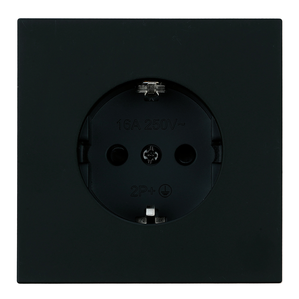Розетка 1-местная с защитной шторкой с/з (механизм) Stekker 250В 16А Мия RST16-3110-05 черный бархат 50454 в #REGION_NAME_DECLINE_PP#