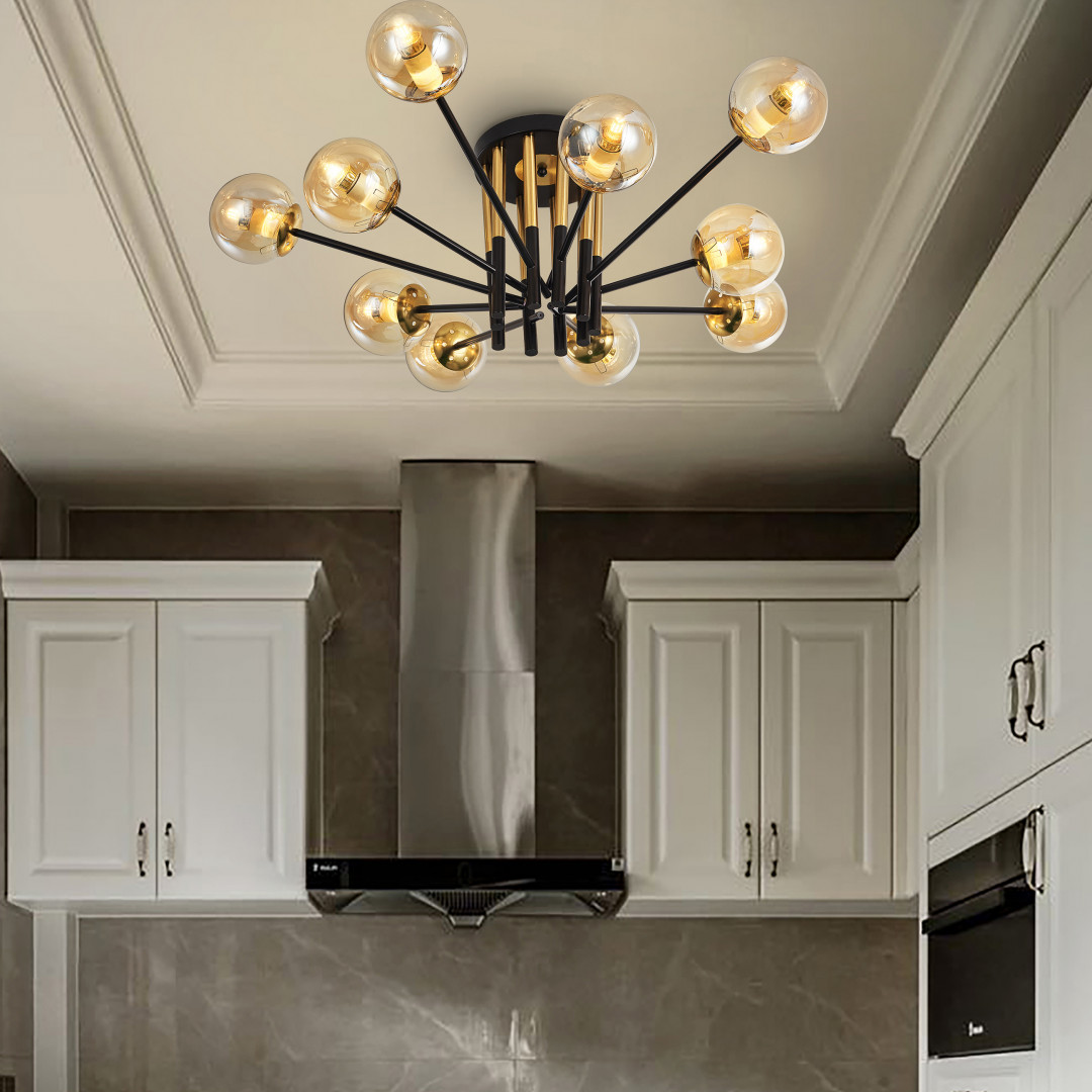 Потолочная люстра Arte Milano Neapolis 273708/10 BK/GD в #REGION_NAME_DECLINE_PP#